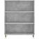 vidaXL Engineered Wood Concrete Grey Bogreol 90cm
