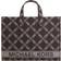 Michael Kors Gigi Large Empire Logo Jacquard Tote Bag - Chocolate Multi