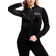 Juicy Couture Diamante Logo Velour Full Zip Hoodie - Black