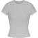 SKIMS Cotton Rib T-shirt - Light Heather Grey