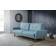 Julian Bowen MON514 Blue Sofa 221cm 3 Seater