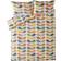 Orla Kiely Scribble Stem Duck Egg Orange/Green/Brown Bettbezug Mehrfarbig (220x260cm)