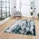 Think Rugs Faded Distressed Grey, Green, Silver 160x220cm