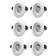 Designlight M-Penny White Loftplafond ∅ 9cm 6stk