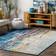 Nuloom Waterfall Vintage Multifärgad, Blå 152x226cm