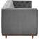 modway Elation Tufted Gray Sofa 90.5" 3 Seater