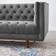 modway Elation Tufted Gray Sofa 90.5" 3 Seater