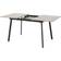 SECONIQUE Avery Extending Concrete/Grey Oak Dining Table 80x160cm