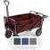 Folding Wagon Sports Utility Beach Cart with Table Mac Supplies Tote