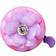 MINI FACTORY Bike Bell for Girls, Bicycle Handlebar Cute 3D Crystal Diamond Flower Pattern Bike Safe Cycling Ring Horn Purple