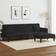 vidaXL 3216271 Black Soffa 220cm 2st 3-sits