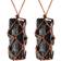 Hicarer Hand Braided Chakra Necklace 2 Set - Brown/Black