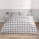 OHS Gingham Reversible Duvet Cover Grey (230x220cm)