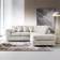 Abakus Direct Jumbo White Sofa 213.4cm 4 Seater