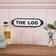 Dunelm Heart and Soul THE LOO Plaque White/Navy Blue Wall Decor 26x6.5cm