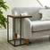 Dunelm Charlie Rustic C-Shaped Small Table 38x43cm