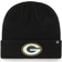 '47 Men's Black Green Bay Packers Secondary Basic Cuffed Knit Hat