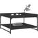 vidaXL 832813 Black Soffbord 80x80cm