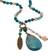 PalmBeach Boho Drop Necklace - Gold/Multicolour