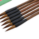 Chouxiongluwei Weasel Hair Calligraphy Brown Brush Set 6pcs with 1 Single Ink Stone