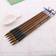 Chouxiongluwei Weasel Hair Calligraphy Brown Brush Set 6pcs with 1 Single Ink Stone