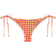 Pq Swim Gingham Lettuce Edge Tie Bottoms - Ginger