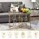 Homcom Nesting Transparent Coffee Table 41cm 2pcs