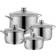 WMF Diadem Plus Juego de utensilios de cocina con tapa 4 Piezas