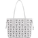 MCM Reversible Liz Small Shopper In Visetos - White