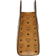 MCM Diamond Medium Tote In Visetos - Cognac