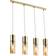 ETC-Shop Brass Transparent Pendant Lamp 80cm