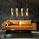 ETC-Shop Brass Transparent Pendant Lamp 80cm