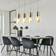 ETC-Shop Brass Transparent Pendant Lamp 80cm