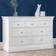 Julian Bowen Clermont Surf White Chest of Drawer 120x80cm