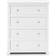 Julian Bowen Radley Surf White Chest of Drawer 85x103cm