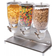 Cal-Mil Triple Canister Cylinder Cereal Dispenser Kitchen Container 277.35gal