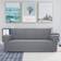 JIVINER High Stretch Couch Light Gray Loose Sofa Cover Grey (106.7x231.1cm)