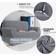JIVINER High Stretch Couch Light Gray Loose Sofa Cover Grey (106.7x231.1cm)