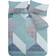 Catherine Lansfield Larsson Geo Reversible Duvet Cover Green (200x135cm)
