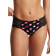 PINK No-Show Cheeky Panty - Pure Black Heart Print