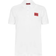 HUGO BOSS Dereso Cotton Piqué Slim Fit Polo Shirt with Logo Label - White