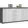 Xonox Home High-Gloss Smoke Silver Sideboard 165x85cm