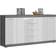 Xonox Home High-Gloss Smoke Silver Skænk 165x85cm