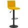 vidaXL Velvet Mustard Yellow Bar Stool 111cm 2pcs