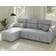 Ucloveria Sleeper Sofa Bed with Storage Chaise Pull Out Couch Grey Sofa 82" 4 Seater