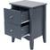 Core Products Como Midnight Blue Grey Bedside Table 32x40cm