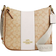 Coach Ellie File Bag In Signature Canvas With Stripe - Im/Light Khaki/Chalk Lt Saddle