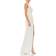 Mac Duggal Beaded One-Shoulder Gown - White