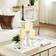 Studio 350 Pillar White Candlestick 10" 3