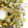 Melrose Yellow and White Daisy Twig Spring Floral Wreath Decoration 24"